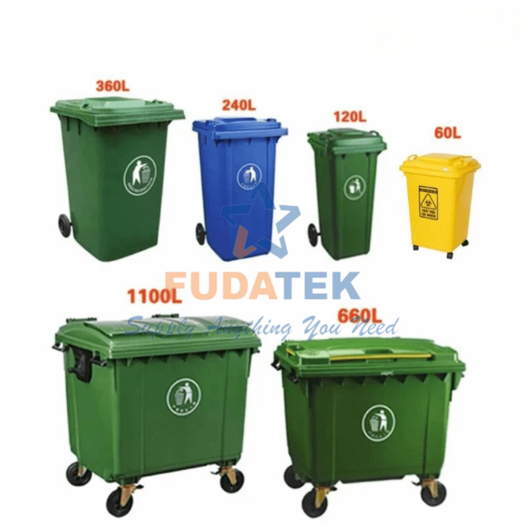 Phân loại thùng rác theo dung tích: