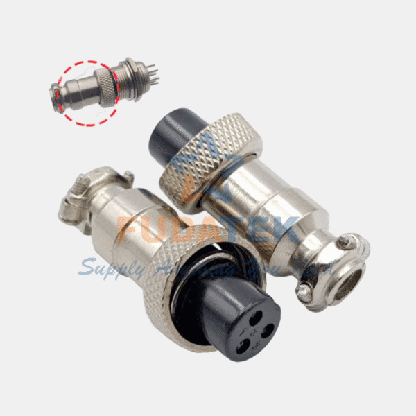 Bộ phích cắm công nghiệp 3 chân GX12-3P - Hình ảnh 2
