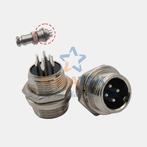 Bộ phích cắm công nghiệp 4 chân GX12-4P