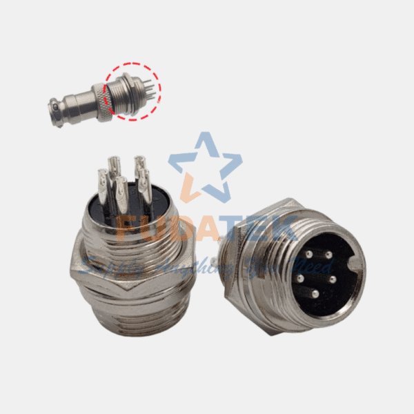 Bộ phích cắm công nghiệp 5 chân GX12-5P