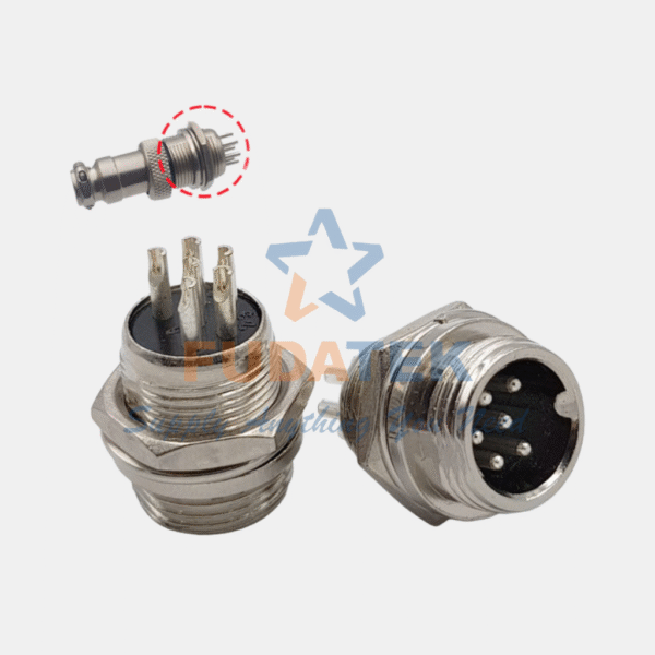 Bộ phích cắm công nghiệp 6 chân GX12-6P