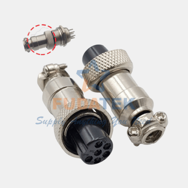Bộ phích cắm công nghiệp 6 chân GX12-6P - Hình ảnh 2