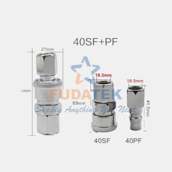Khớp Nối Nhanh Ống Khí (Đực) PF20 / PF30 / PF40 - Hình ảnh 4